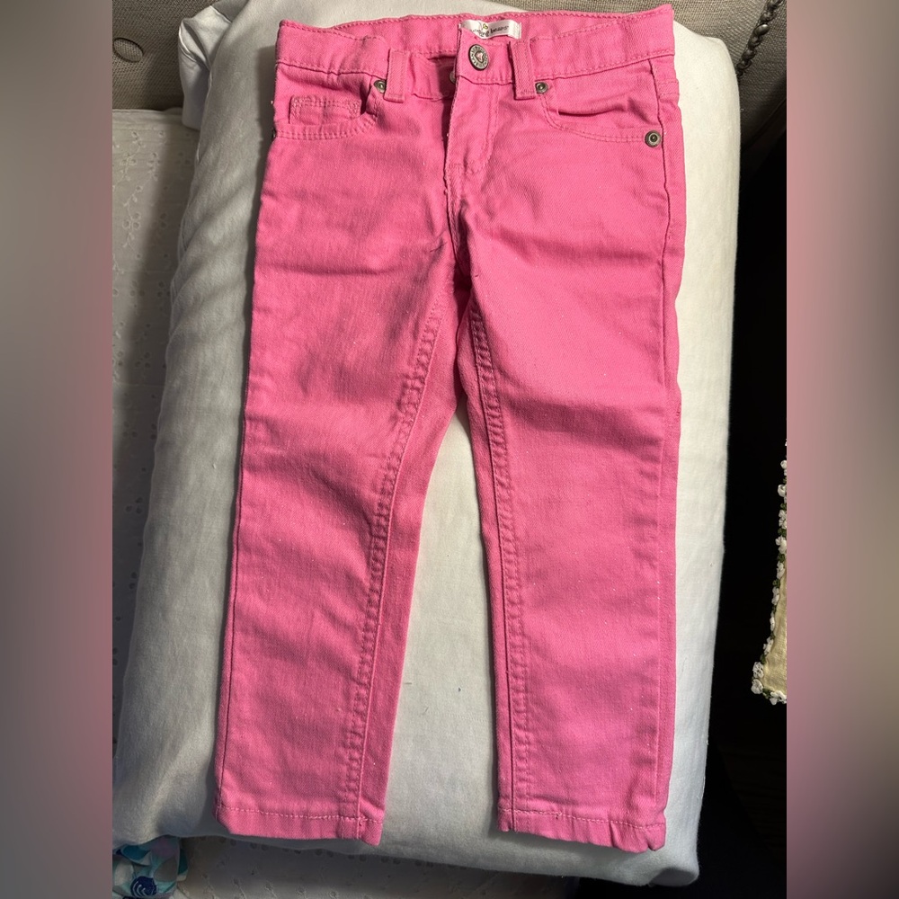 Jumping Beans Pink Sparkly Skinny Jeans
